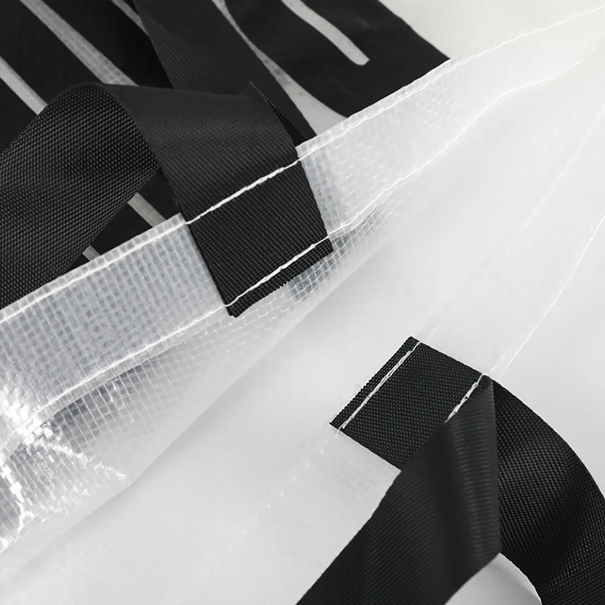 Customizable Reusable Grocery Shopping Woven Plastic Bags 3