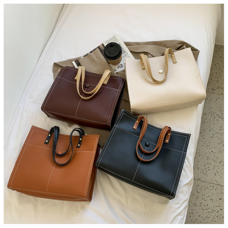 PU Leather Tote Handbags for Fashion Ladies w/ Top Handle Shoulder 5