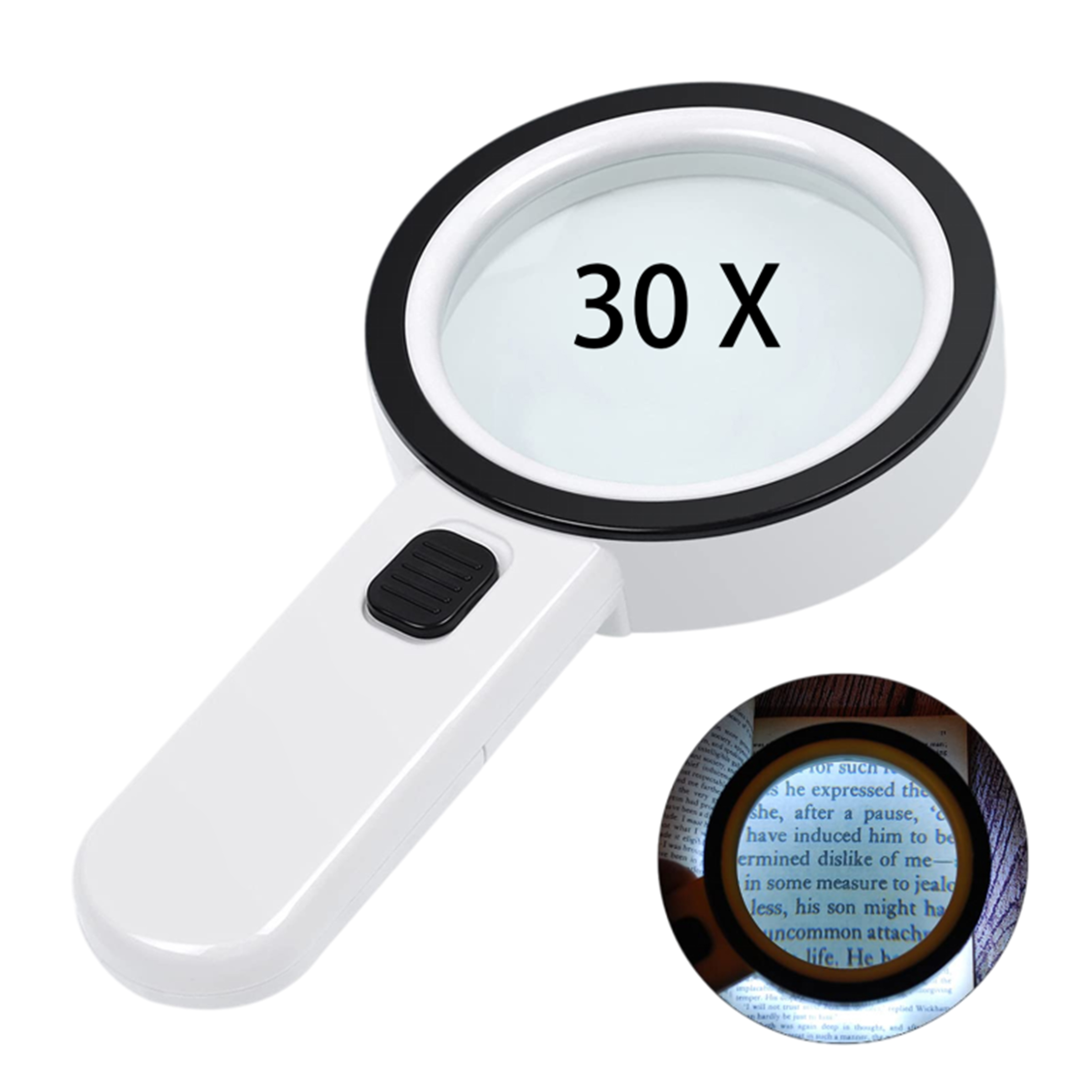Glass High Definition Magnifying Glass With Light 5