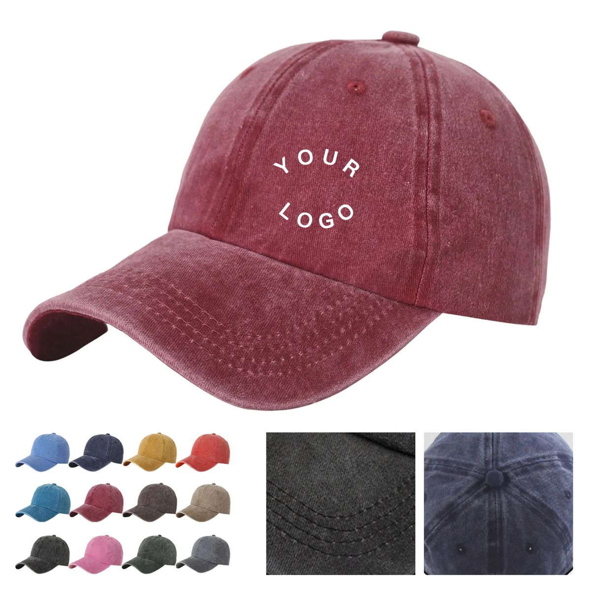 Cotton Washed Baseball Cap for Casual Daily Wear 2
