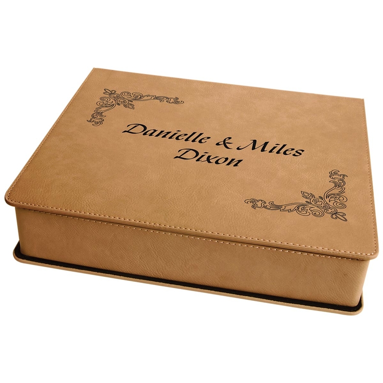 Light Brown Leatherette 5-Piece Wine Tool Set