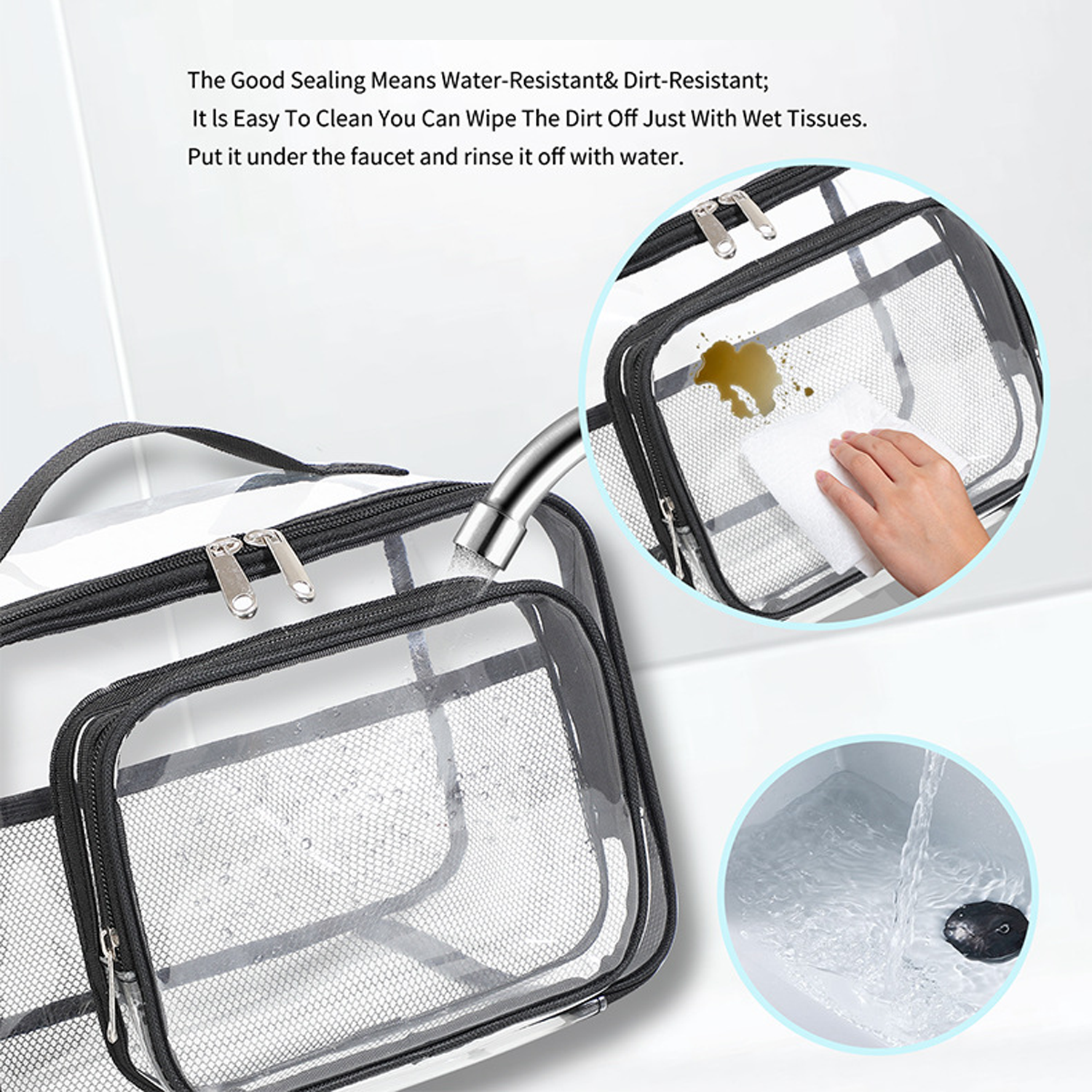 PVC Clear Large Capacity Tote Storage Bag 12
