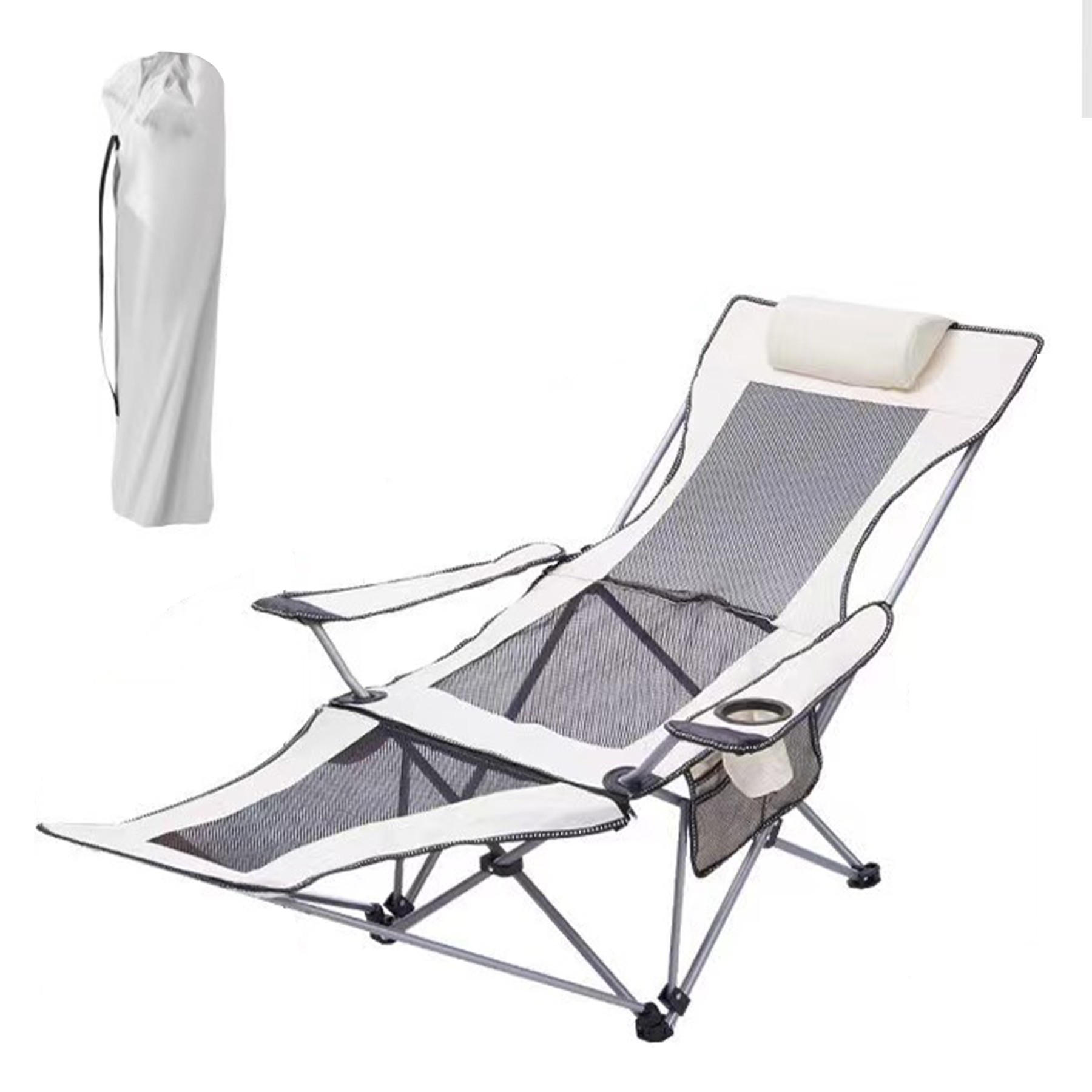 Foldable Camping Chair with Footrest 5