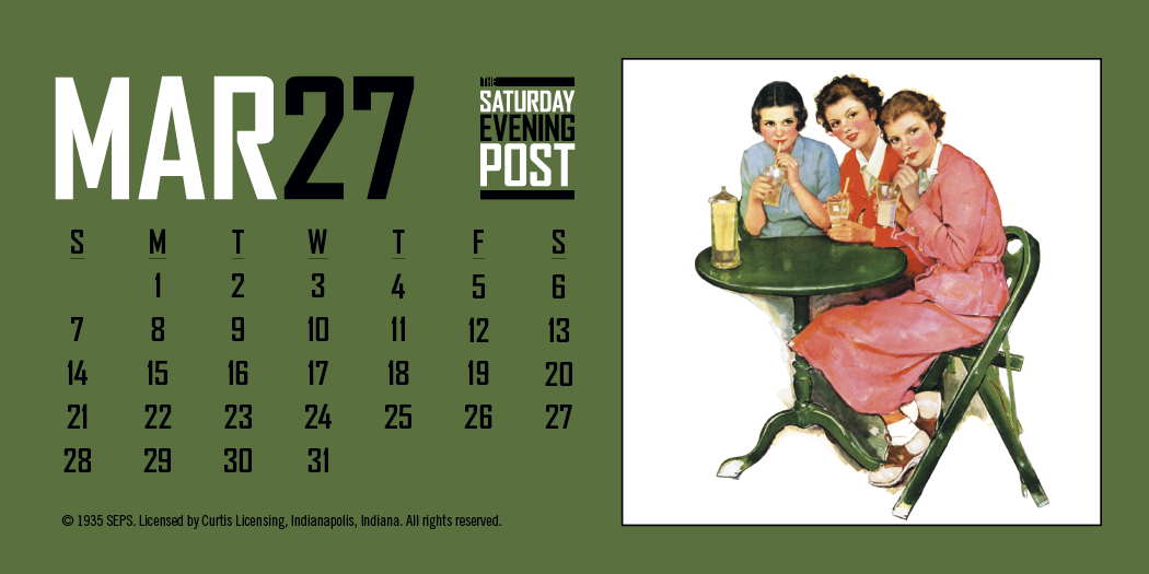 Triumph® Calendars The Saturday Evening Post Desk Calendar 22
