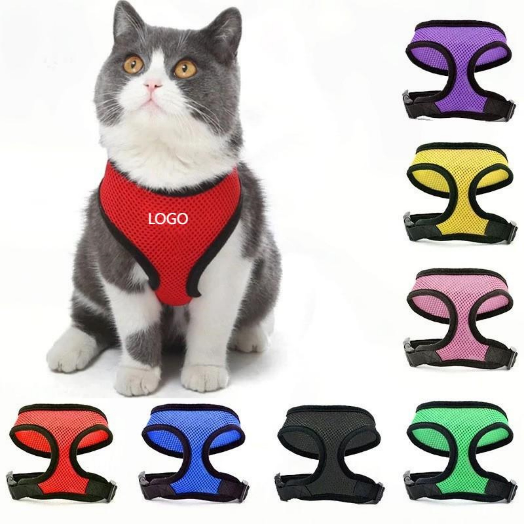 Mesh Pet Harness Collar 2
