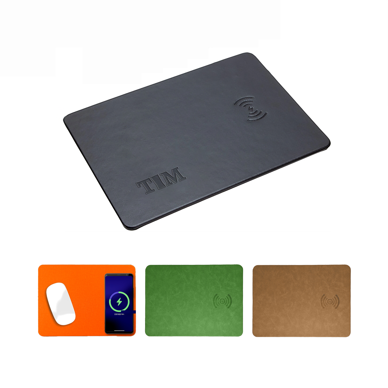 PU Mouse Pad With Wireless Charger 2