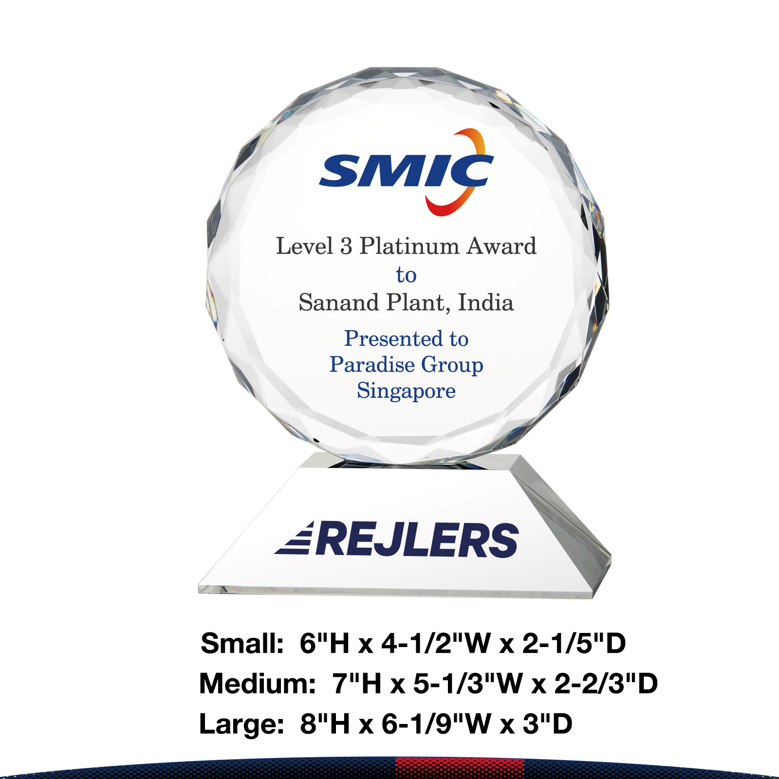Oeilo Crystal Circle Award 3