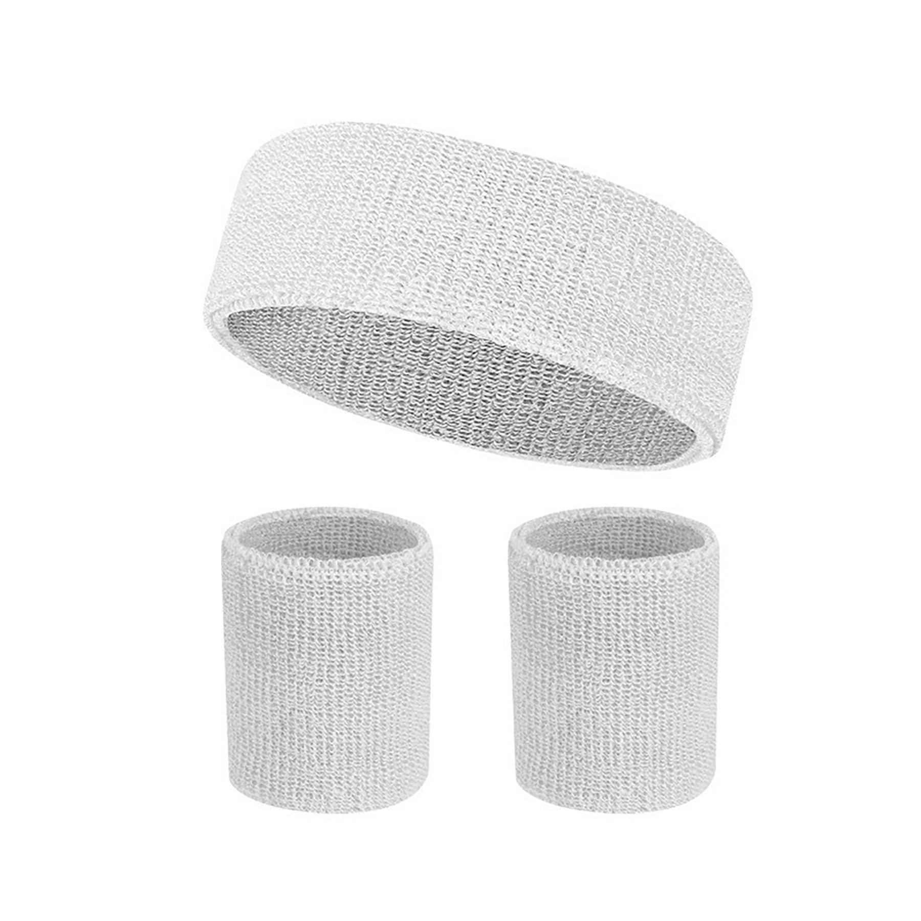 Solid Color 3 Pieces Bracer Wristband Sweatband 17