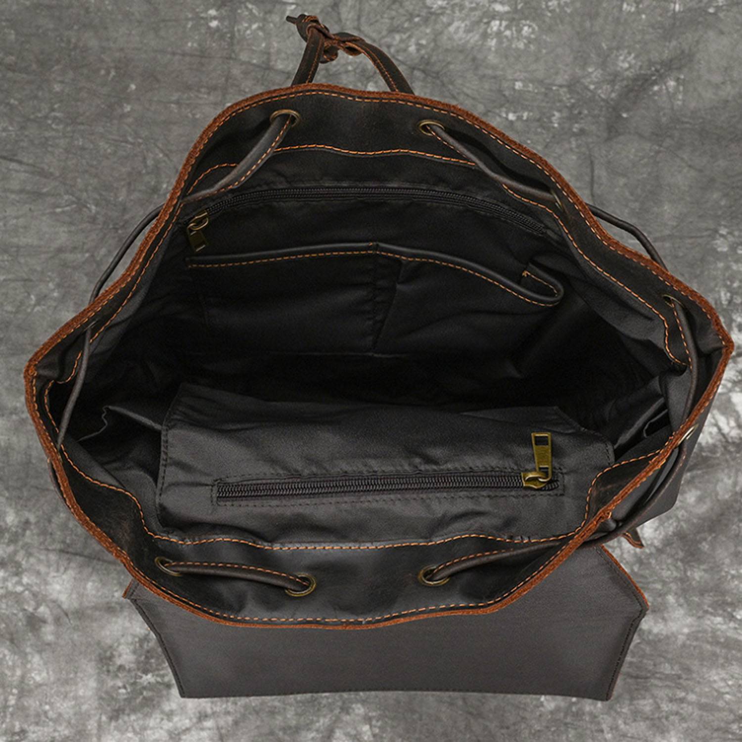 Genuine Leather Backpack 7