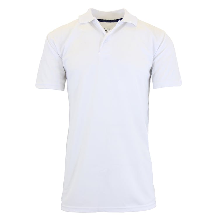 Men's Dry Fit Polo Shirts - White Medium Moisture-Wicking 1