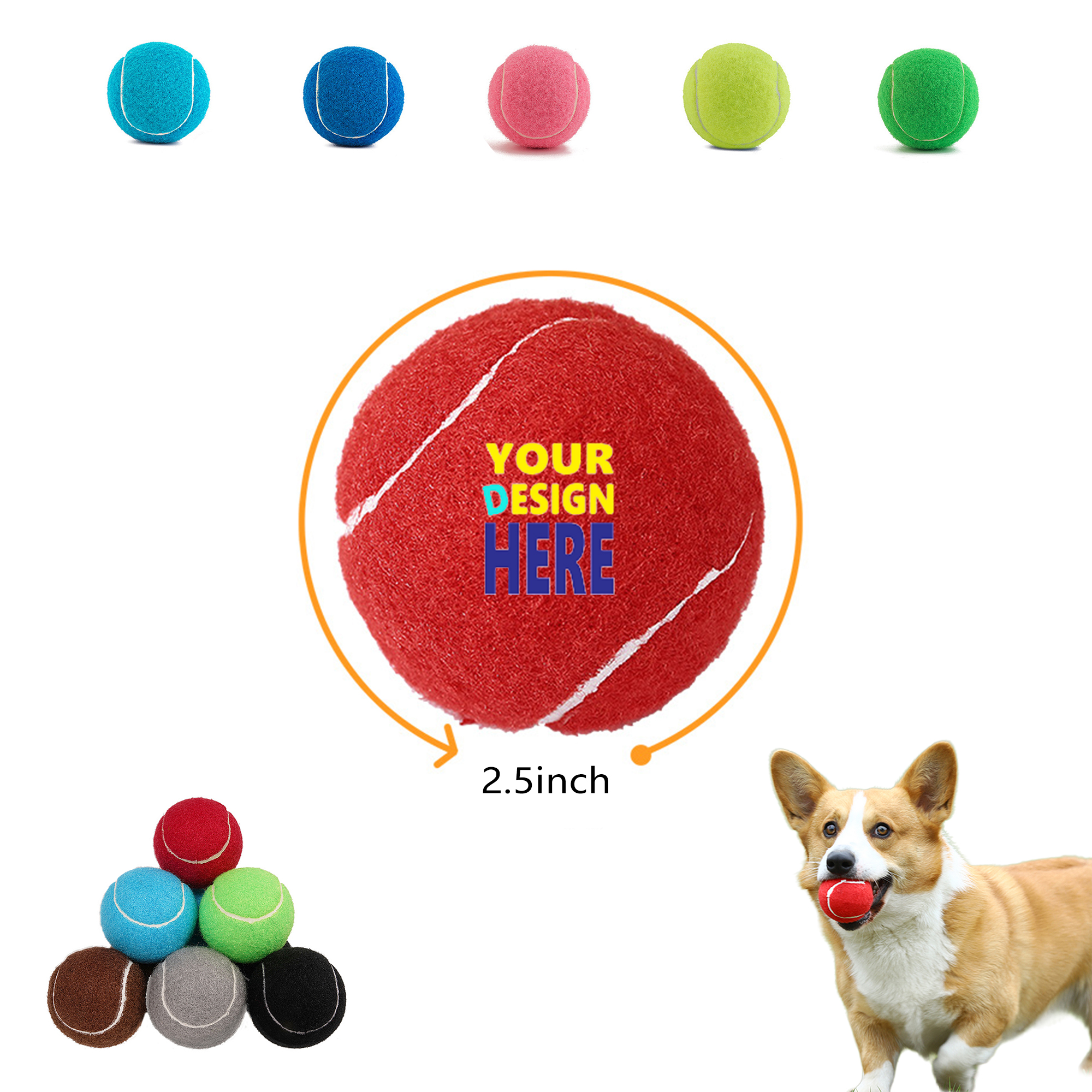 Rubber Pet Tennis Balls MOQ 50 4