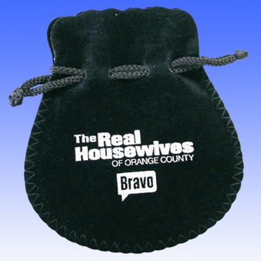 ROUND CORNER DRAWSTRING SUEDE POUCH 1