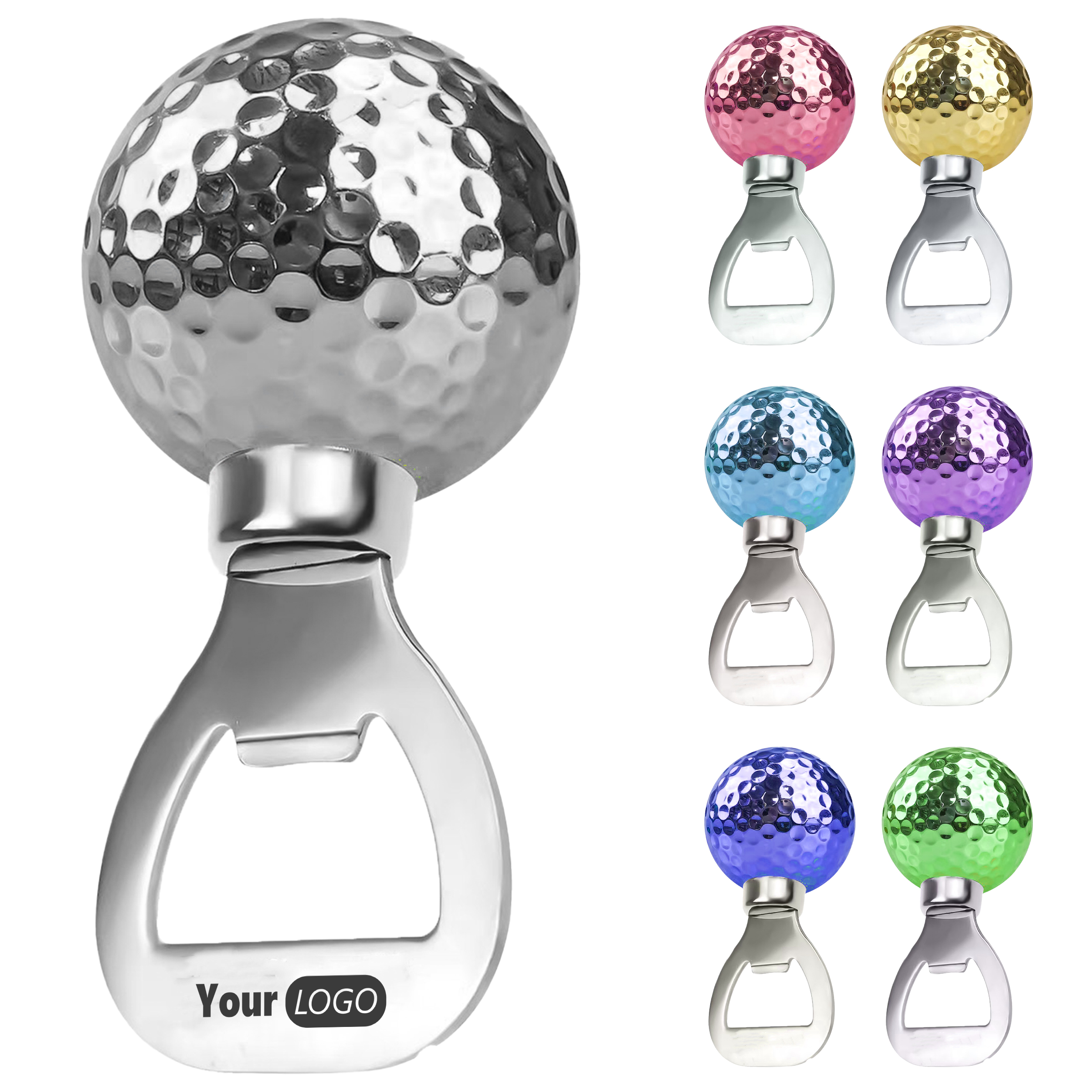 Stainless Steel Custom Golf-Themed Bottle Opener 2