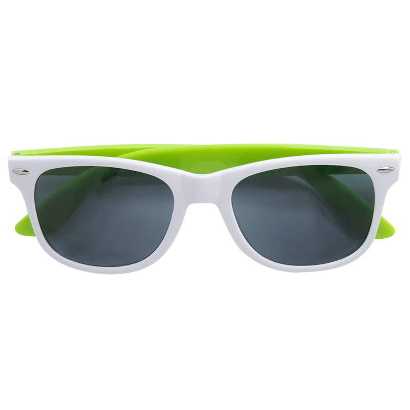 Custom White Frame Plastic Sunglasses 7