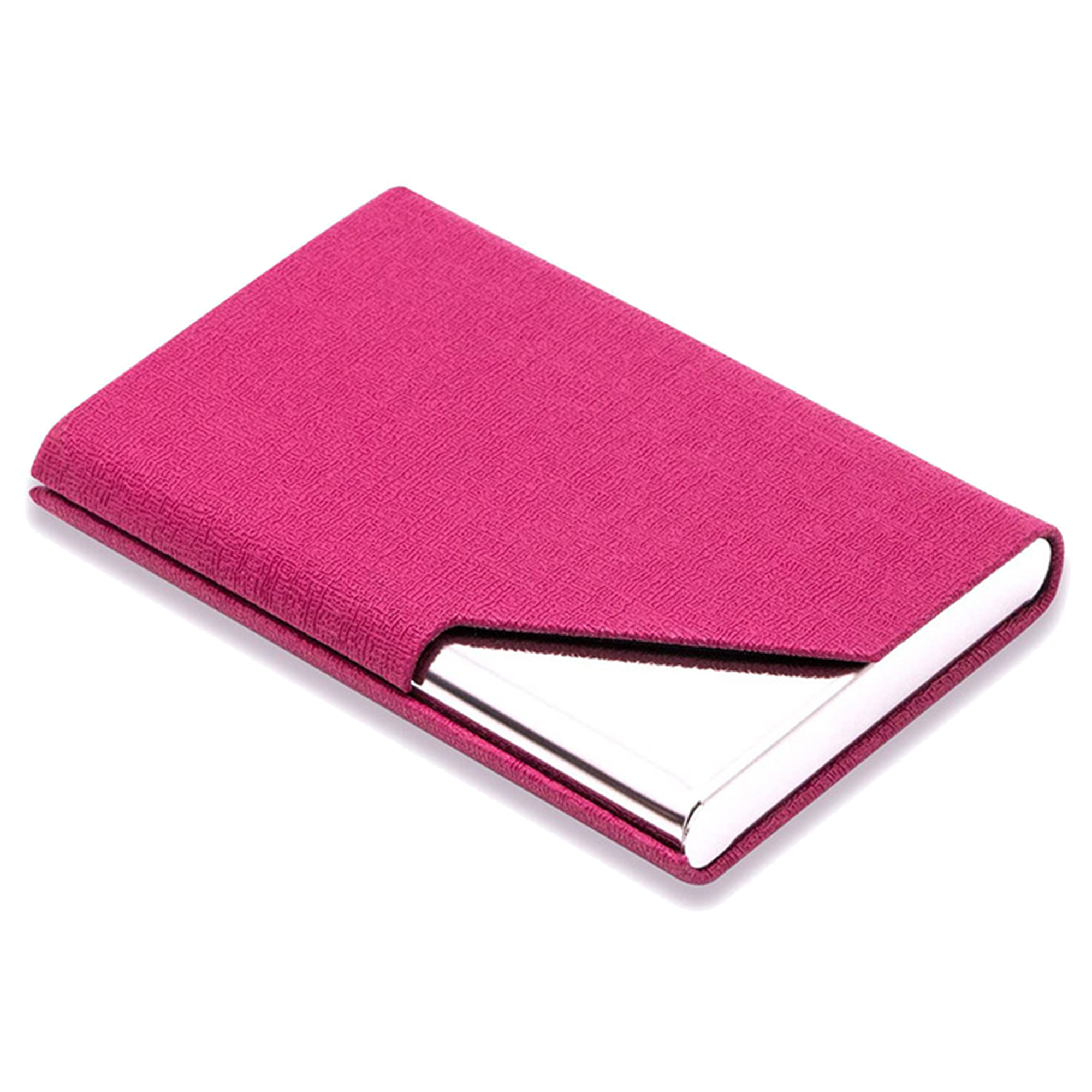 Stainless Steel PU Leather Business Card Holder 5