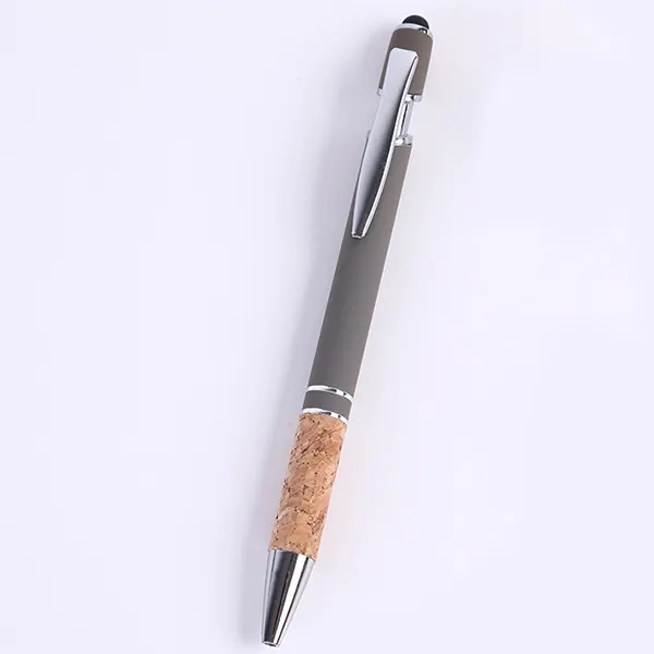 Metal Soft Touch Stylus Pen With Cork Grip 7