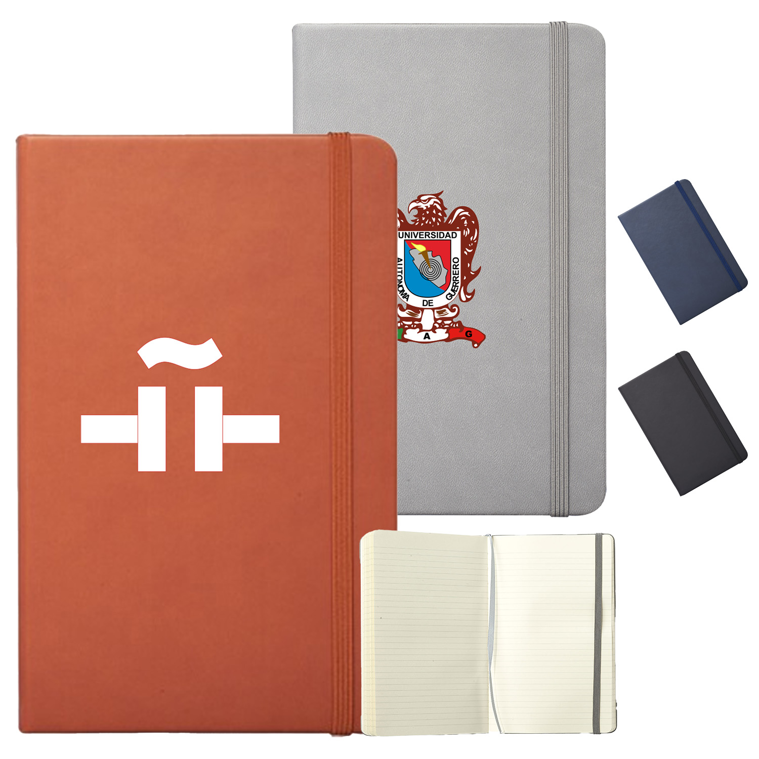 Barrington Hardcover Notebook w/ Band & Matching Color Bookmark 2