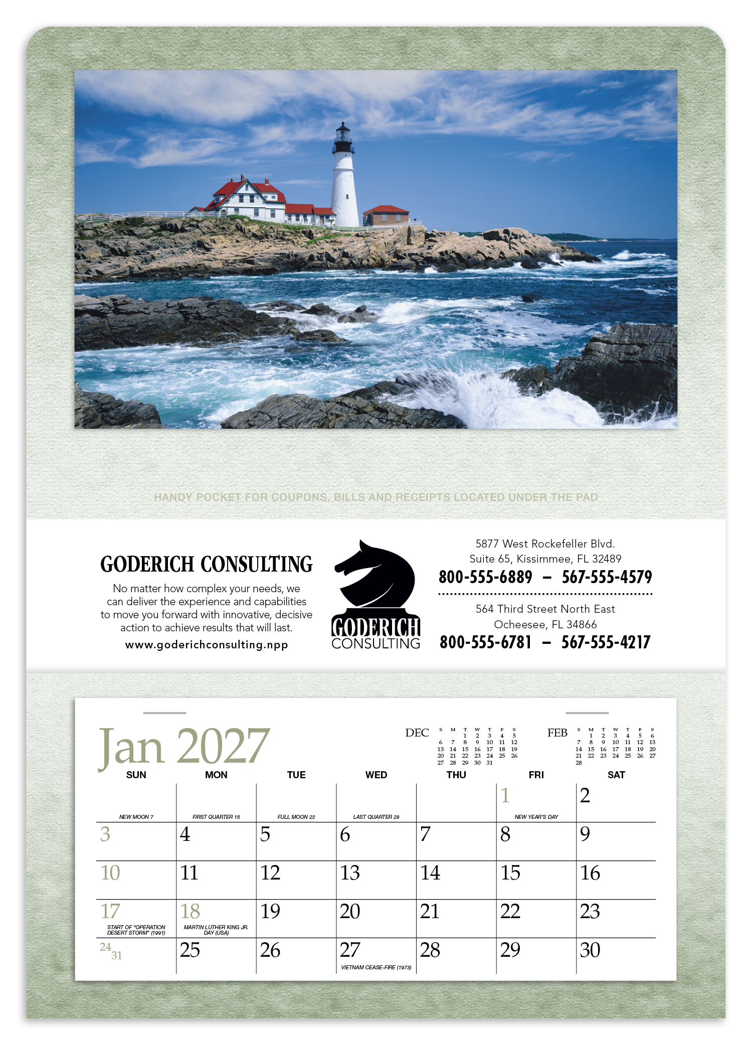 Triumph® Calendars Single Pocket Calendar 49