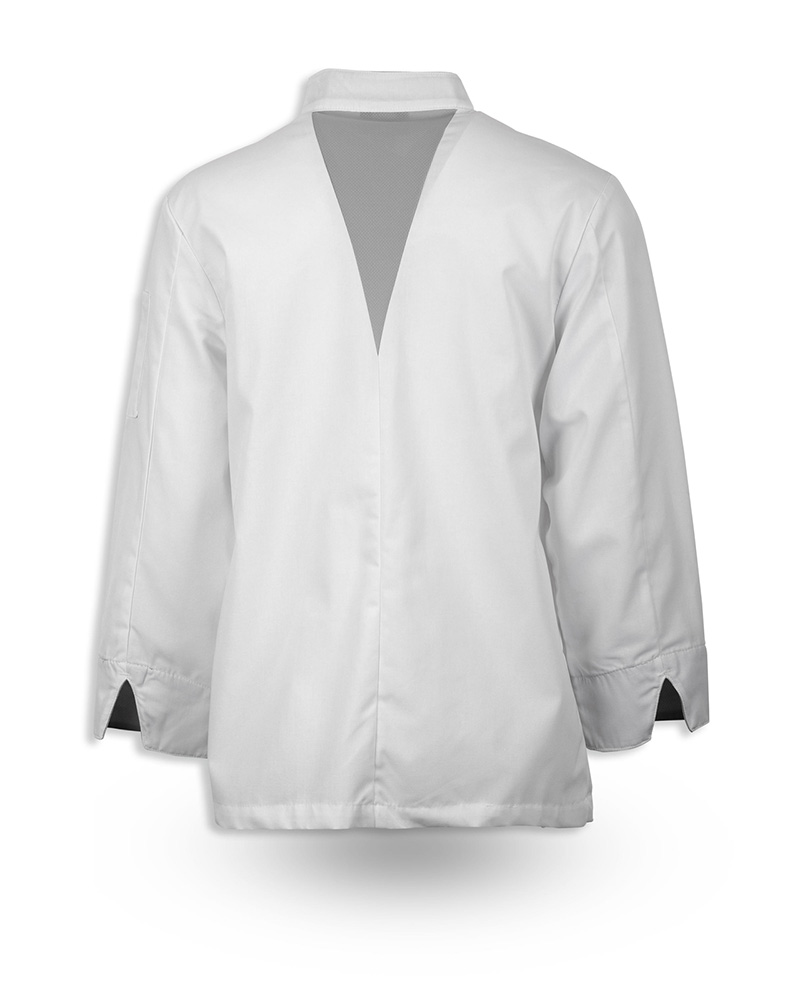 White Crossover Collar Keep Kool Chef Coat 3