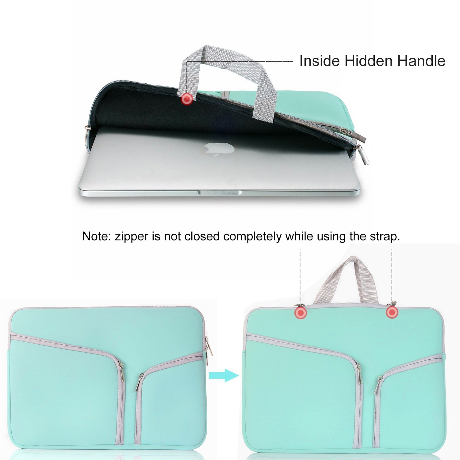 Neoprene Laptop Sleeve Case Handbag 2