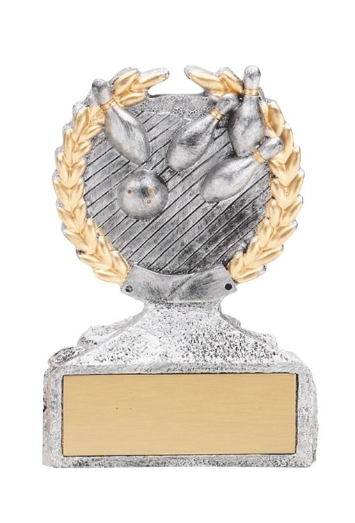Bowling Pewter & Gold Sculpture Award 2