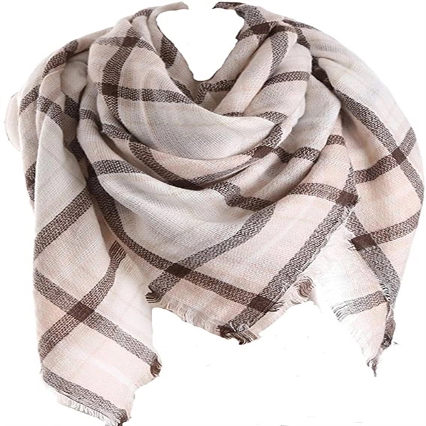 Plaid Blanket Scarf 9