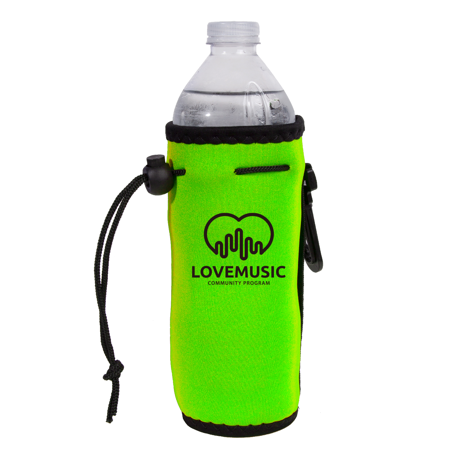 Neoprene Drawstring Bottle Cooler (1 Color Imprint) 6