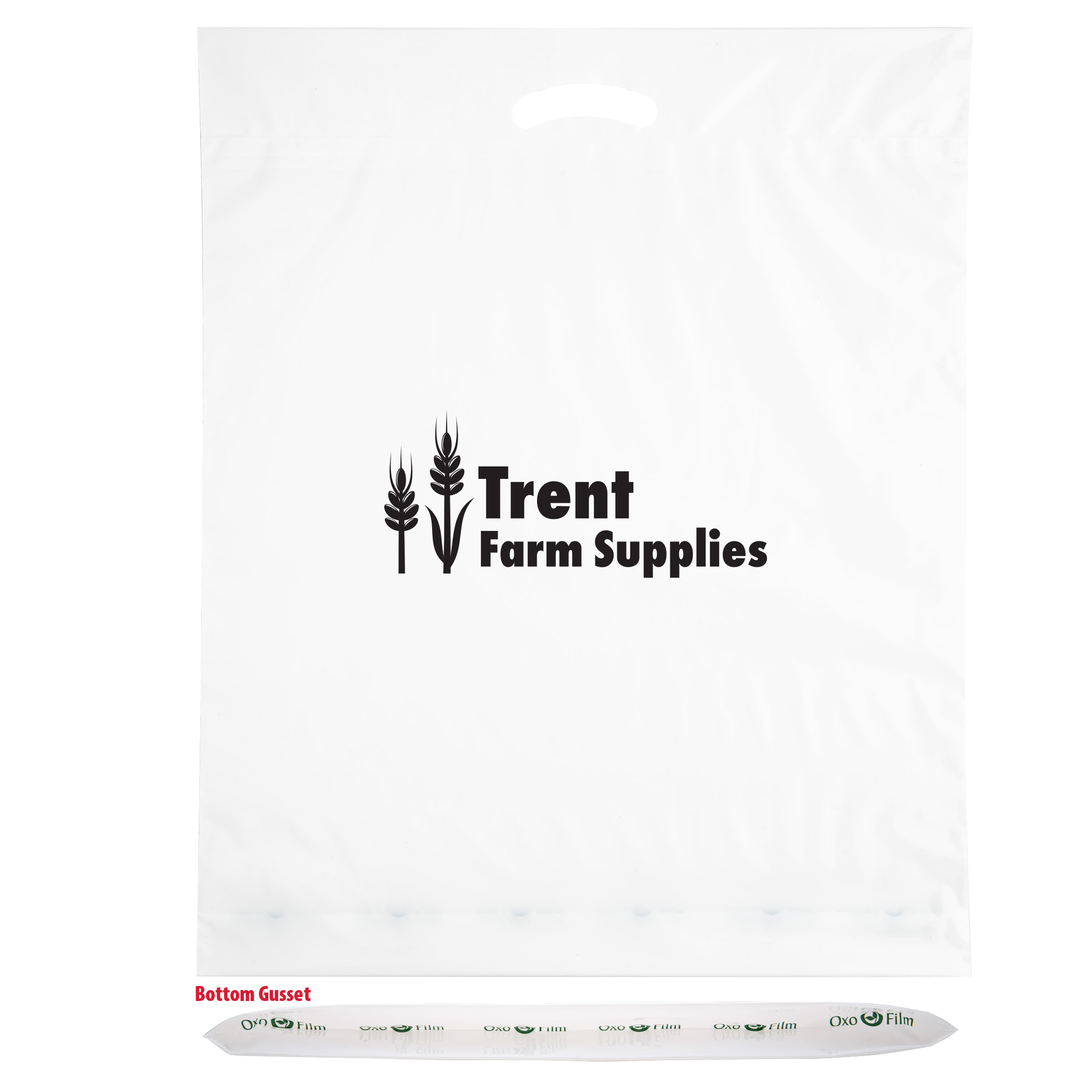 Oxo-Reusable Plastic Fold Over Die Cut Bag 10