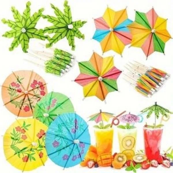 Decorative Cocktail Umbrella Toothpicks 3