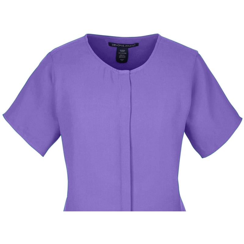 Devon & Jones Ladies' Perfect Fit™ Short-Sleeve Crepe Blouse 13