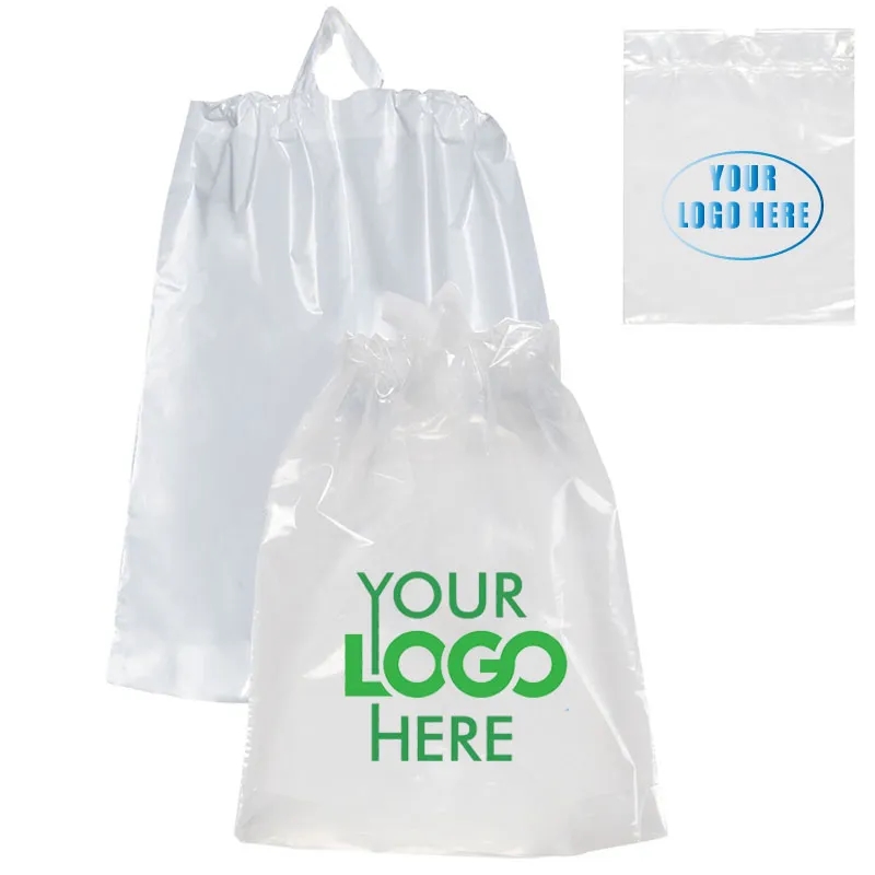 Poly Drawstring Plastic Bag (9-1/2" x 12") 2
