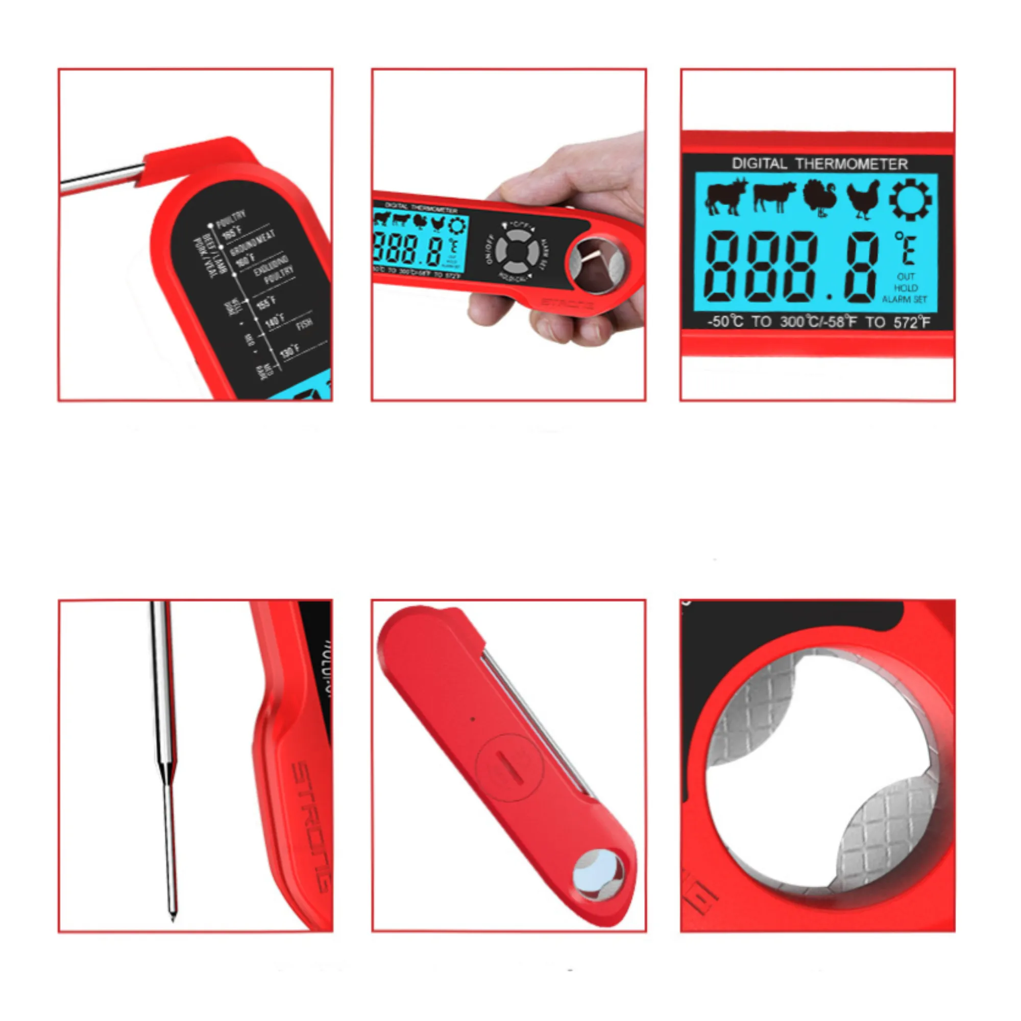 Anti-scorching Barbecue Precision Thermometer Free Shipping 3