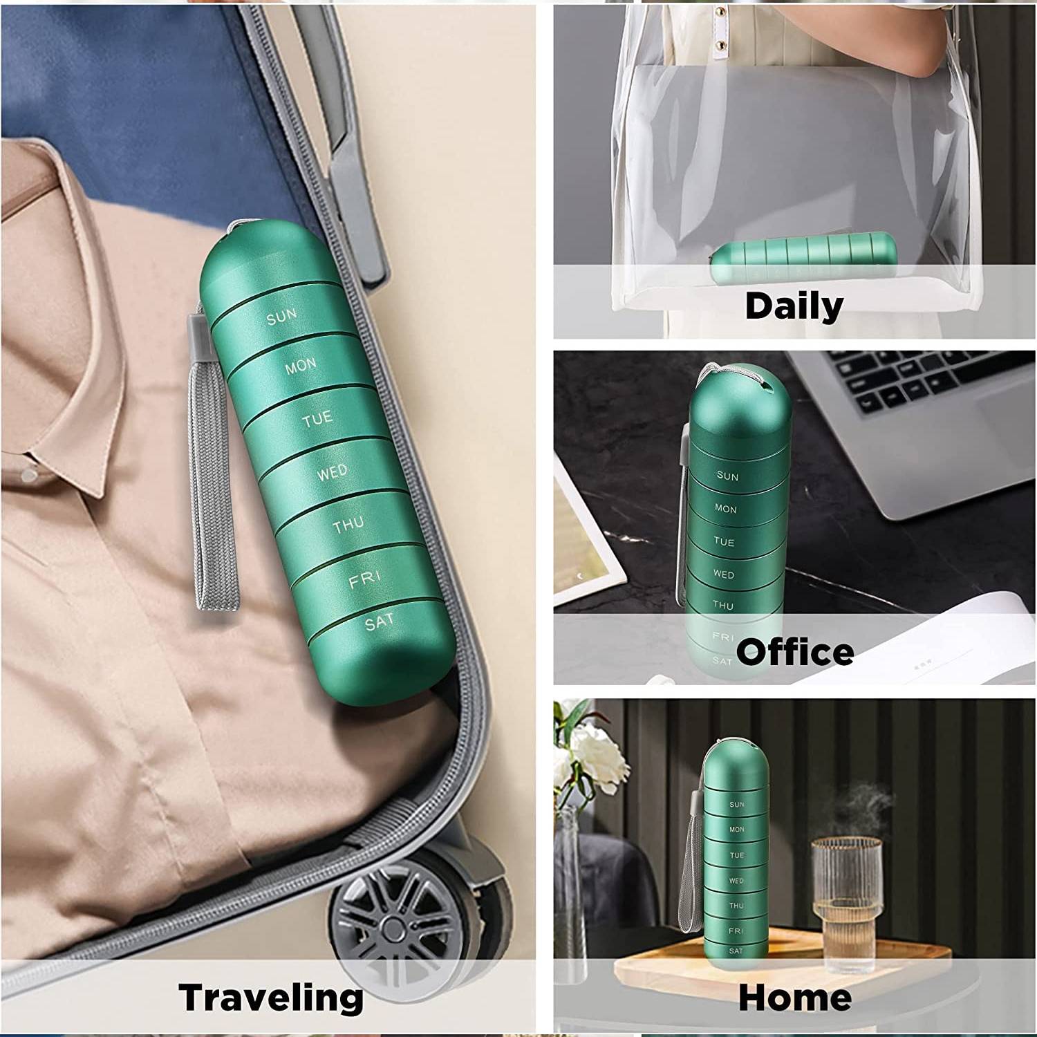 Waterproof Detachable Weekly Pill Organizer Box 1