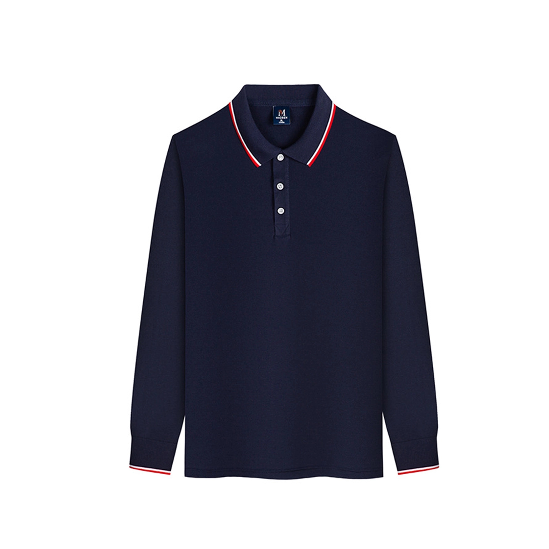 Unisex Classic Long Sleeve Polo Shirt 6