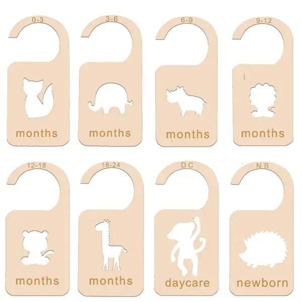 Hanging Tags and Closet Divider Set with Boxwood 4