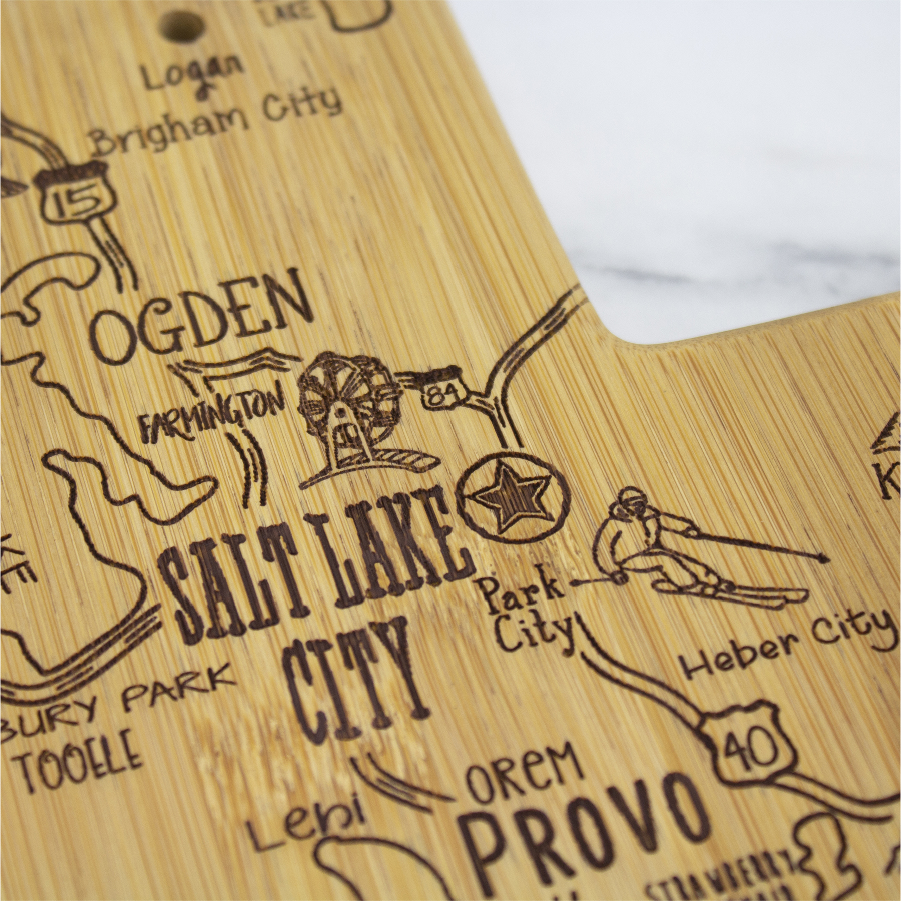 Destination Utah Cutting & Serving Board 9