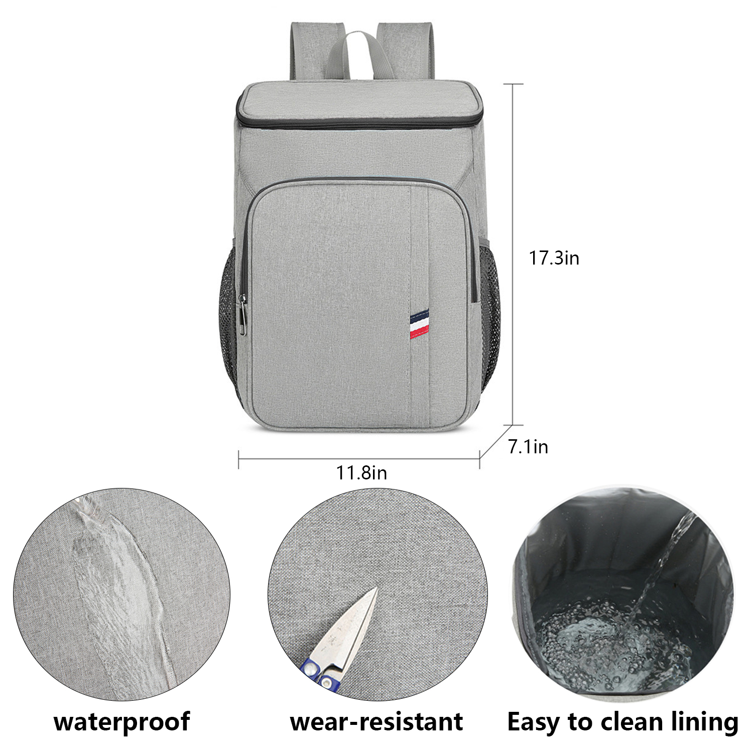 High-capacity thickened waterproof insulated backpack 4