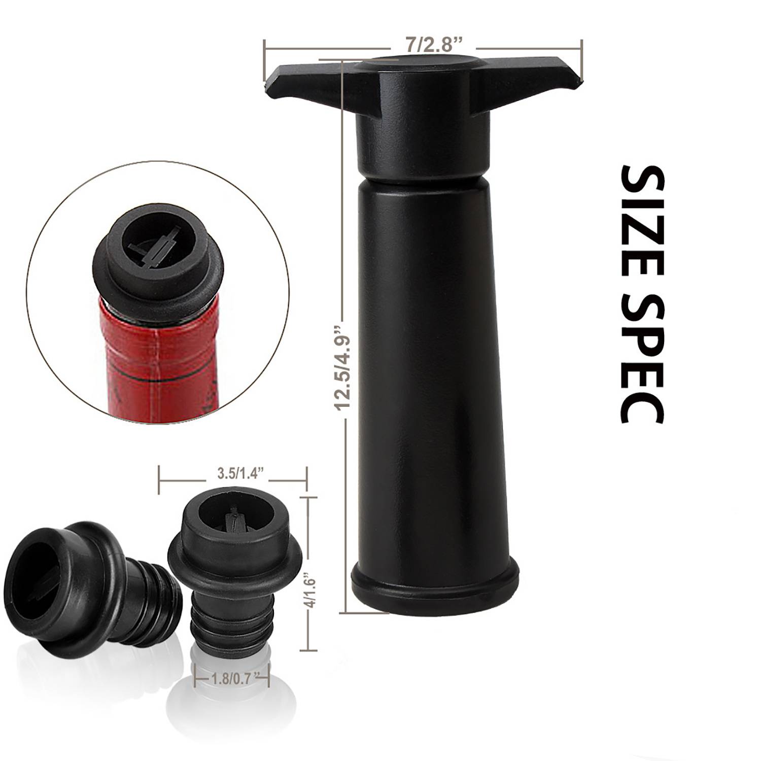 Wine Vacuum Pump w/ Stopper 2