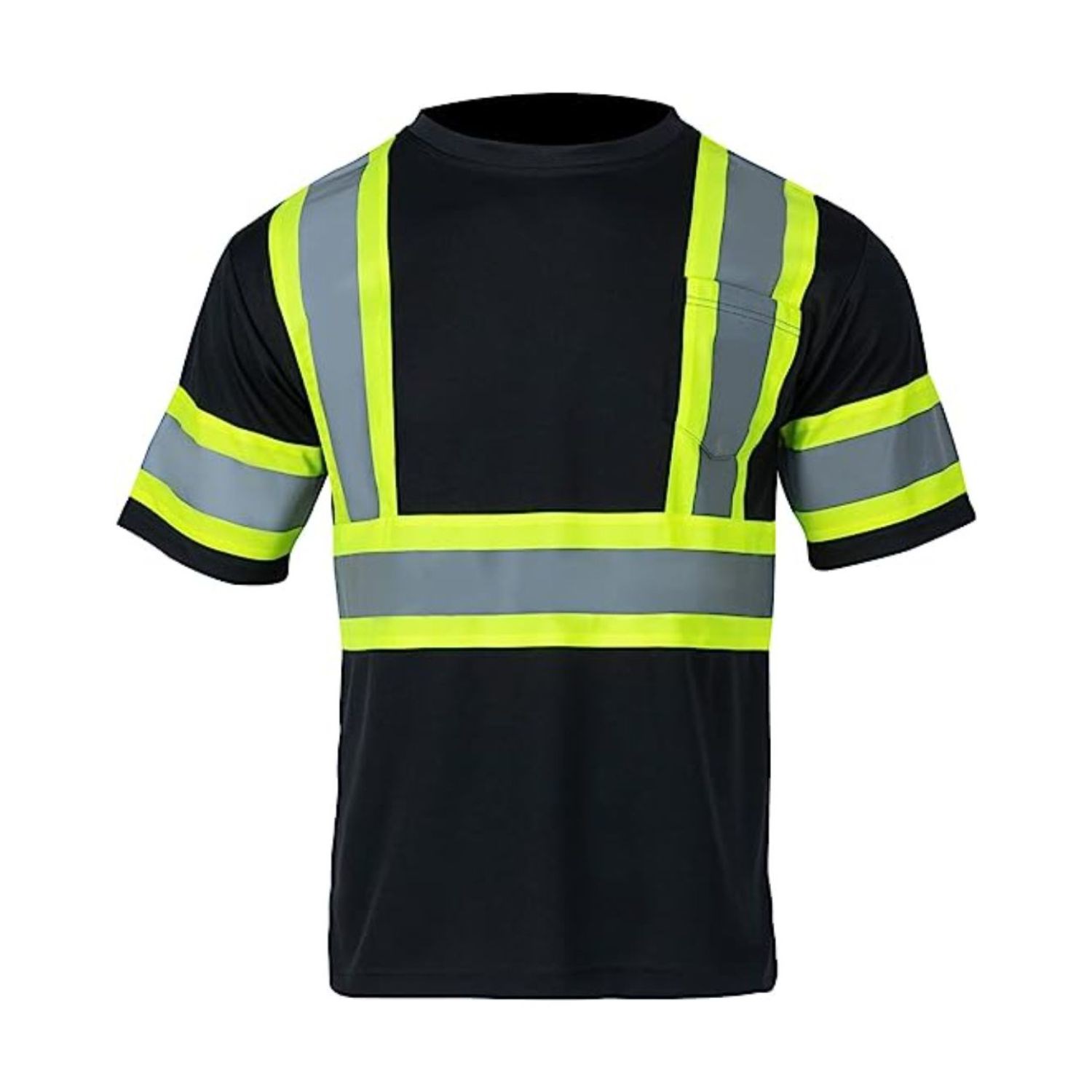 rPET Class 3 Green Choice Reflective Safety T-Shirt W/ Pocket 4