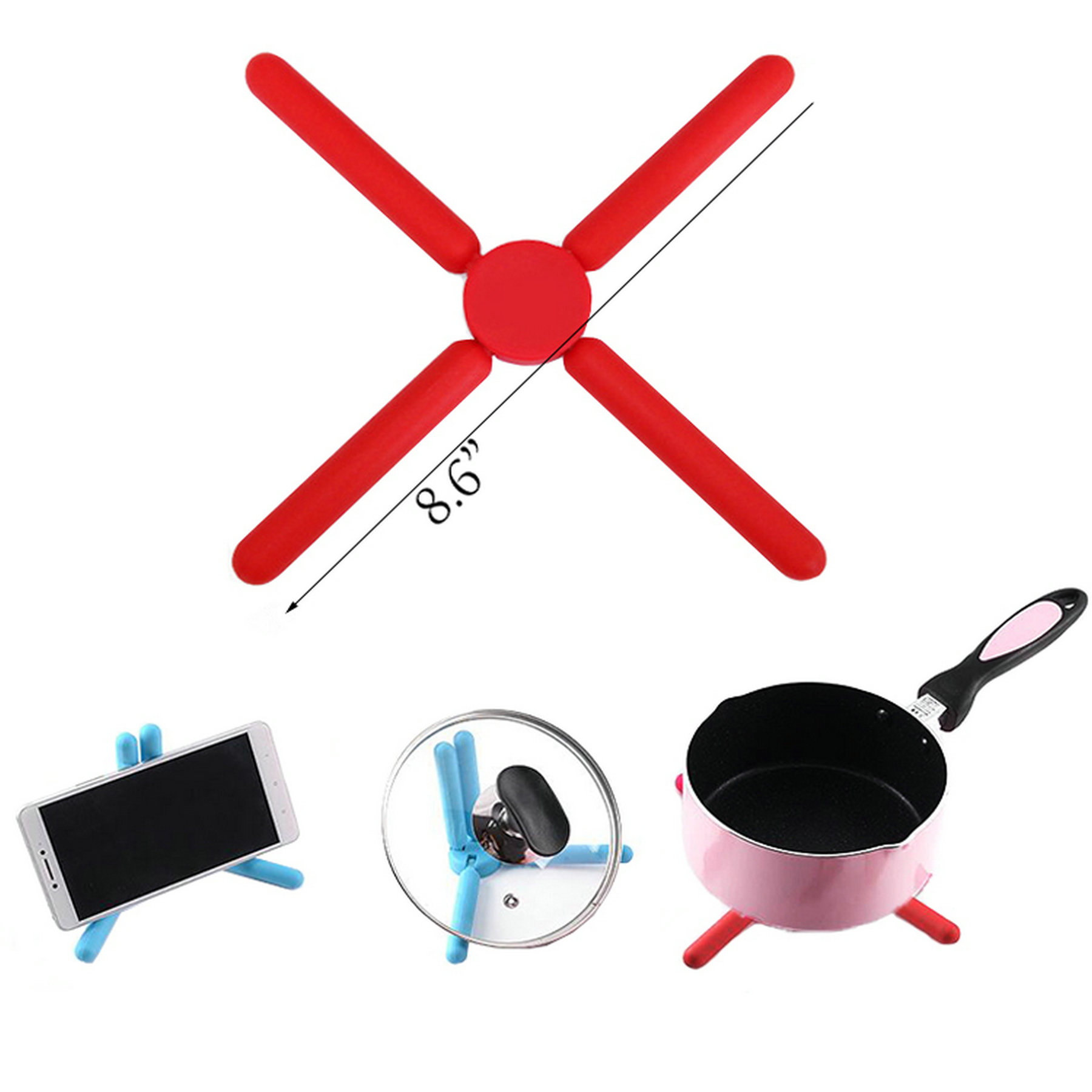 Cross Shape Insulation Mat Silicone Pad 2