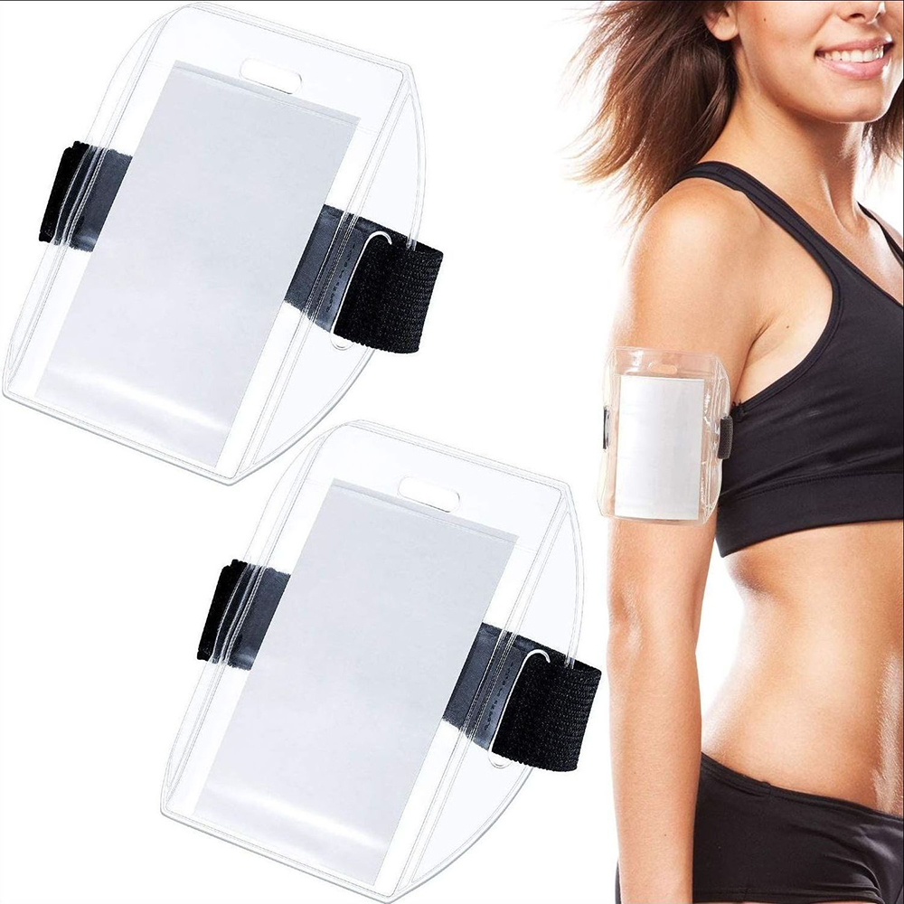 Arm card holder ID card holder with elastic adjustment buckle 10