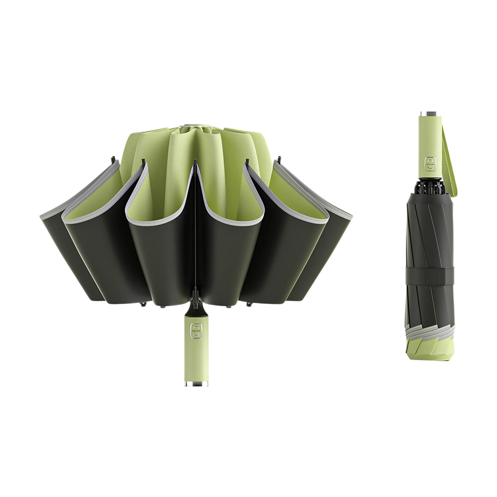 Inverted Automatic Umbrella 12 Rib 41.5" Canopy 9
