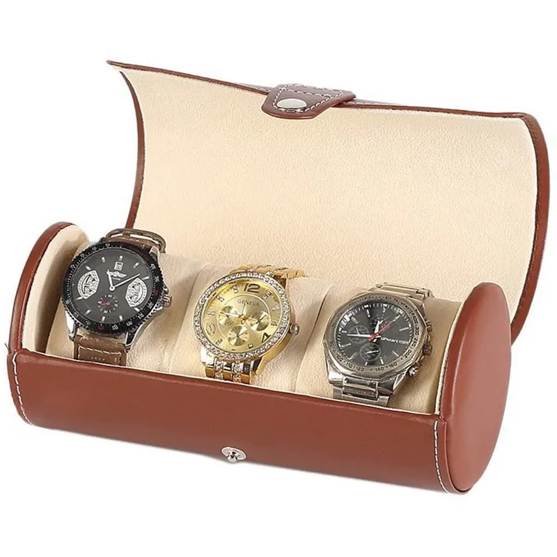 Leatherette Roll Watch Storage Pouch 3
