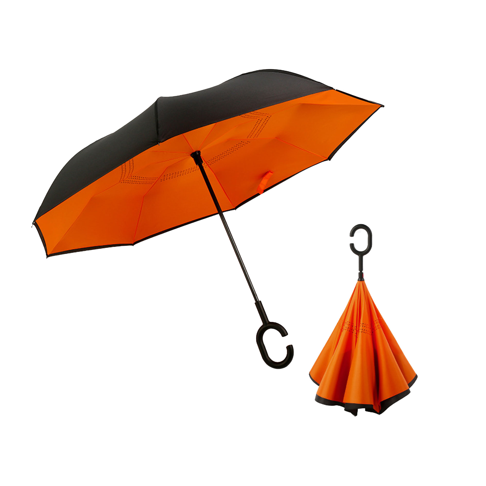 Windproof Double Layer Folding Inverted Umbrella 7