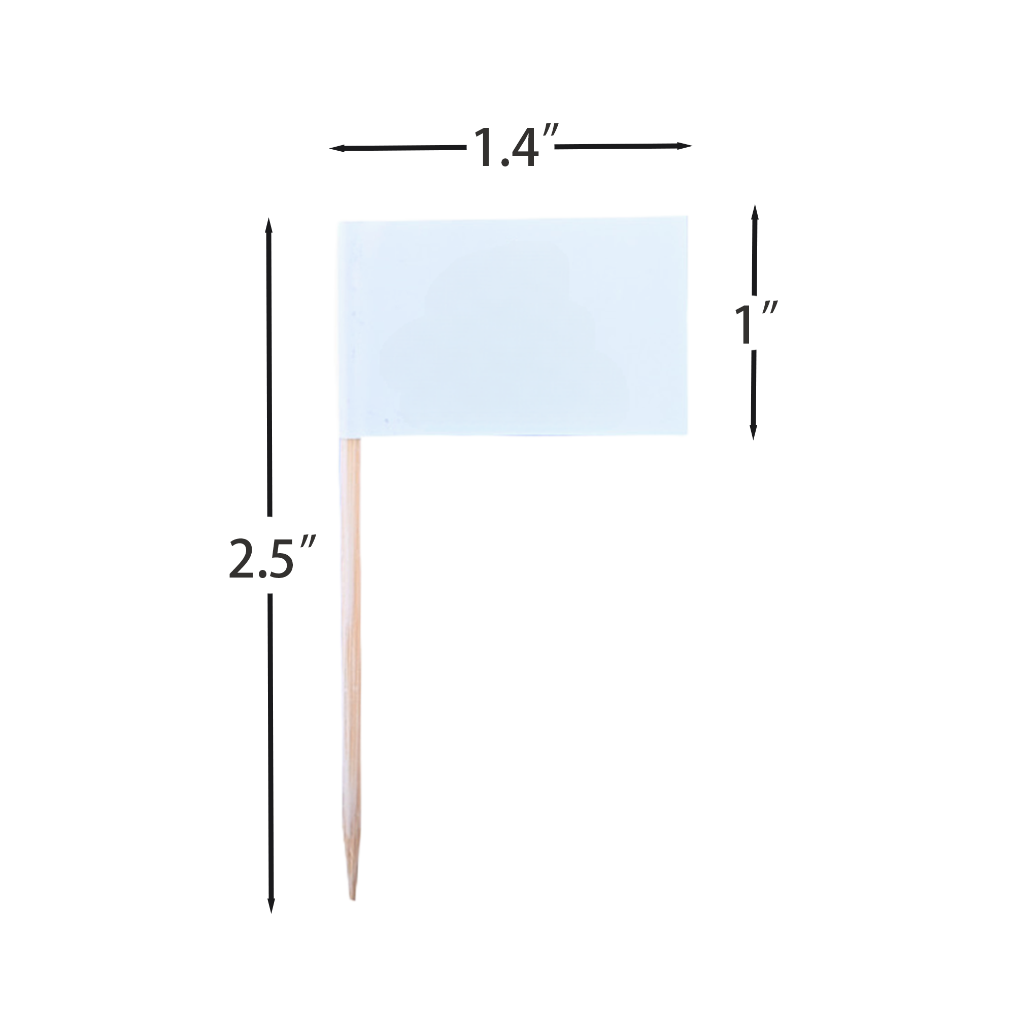 Flag Toothpick Food Label MOQ100 1