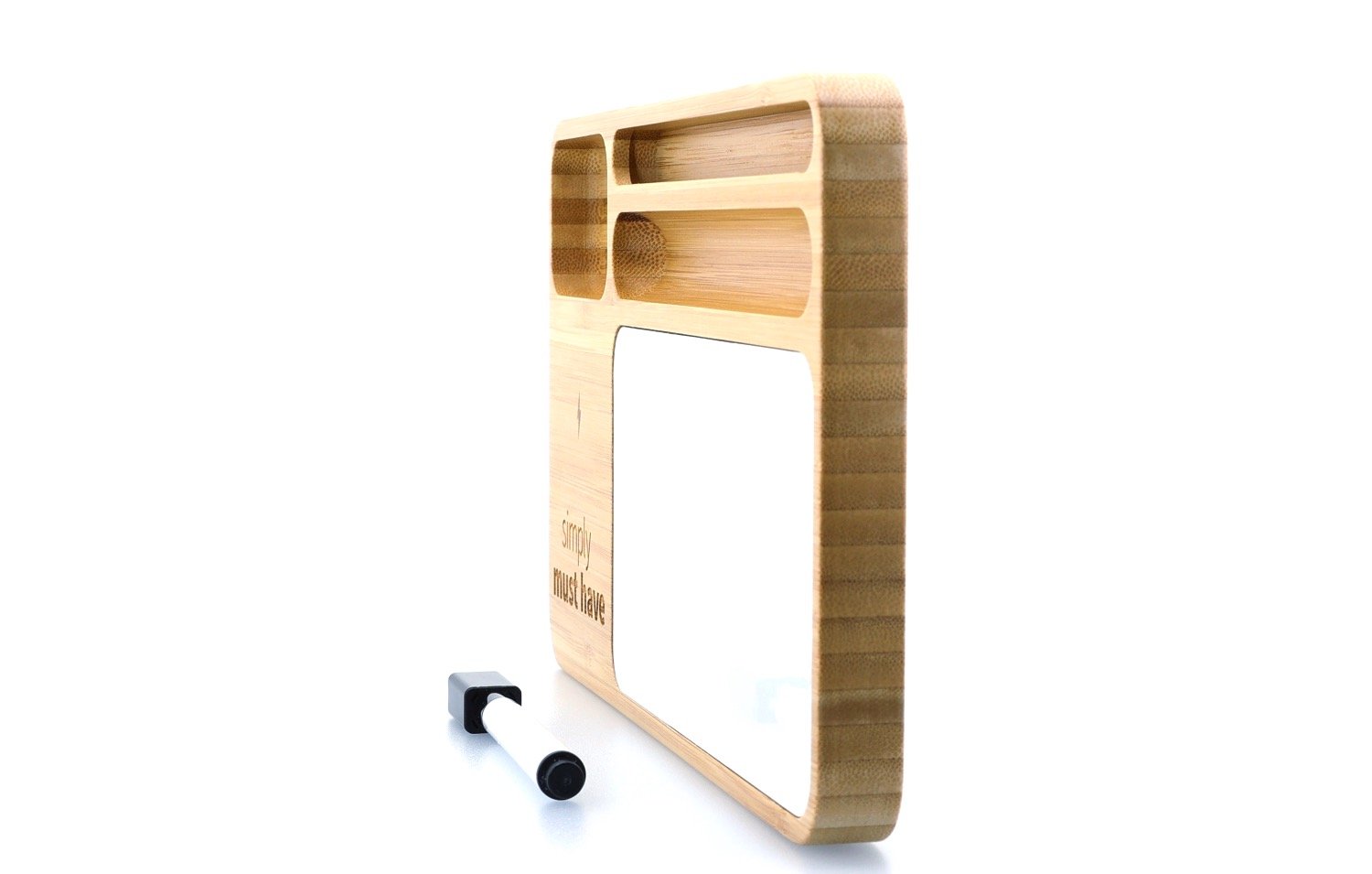 Bamboo 10W Wireless Charging Base with Dry Erase Board 66