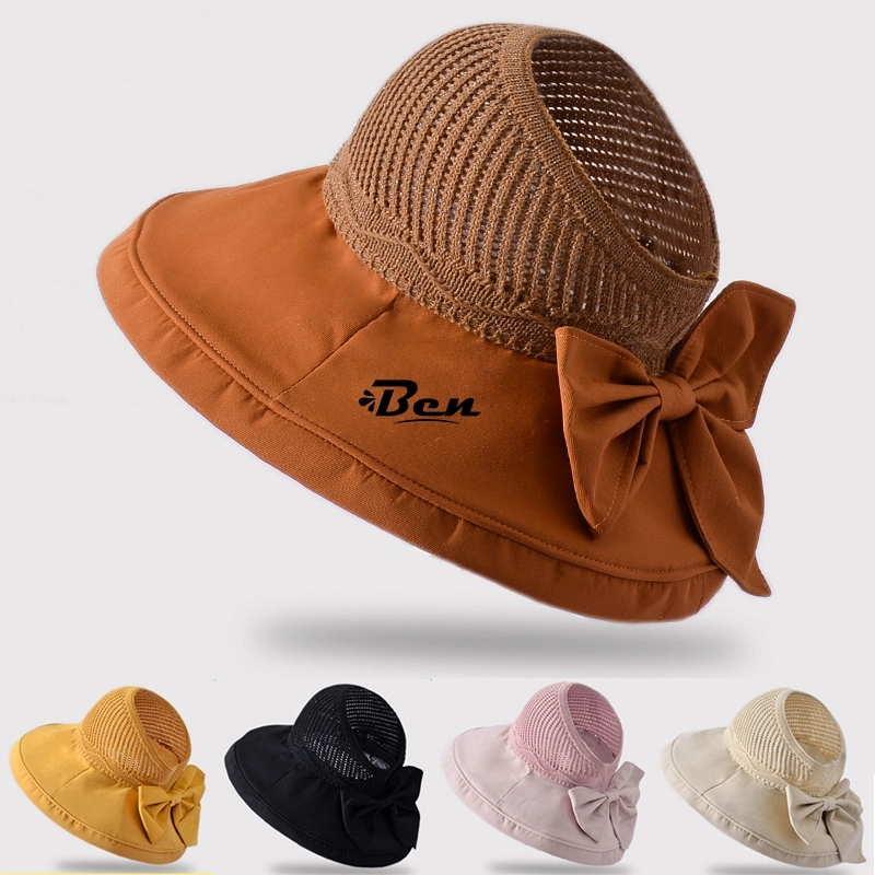 Empty Visor Cap For Women Wide Beach Sun Hats 1