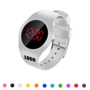 Round Sports Watch With Red Digital Dial And Detachable Band 11