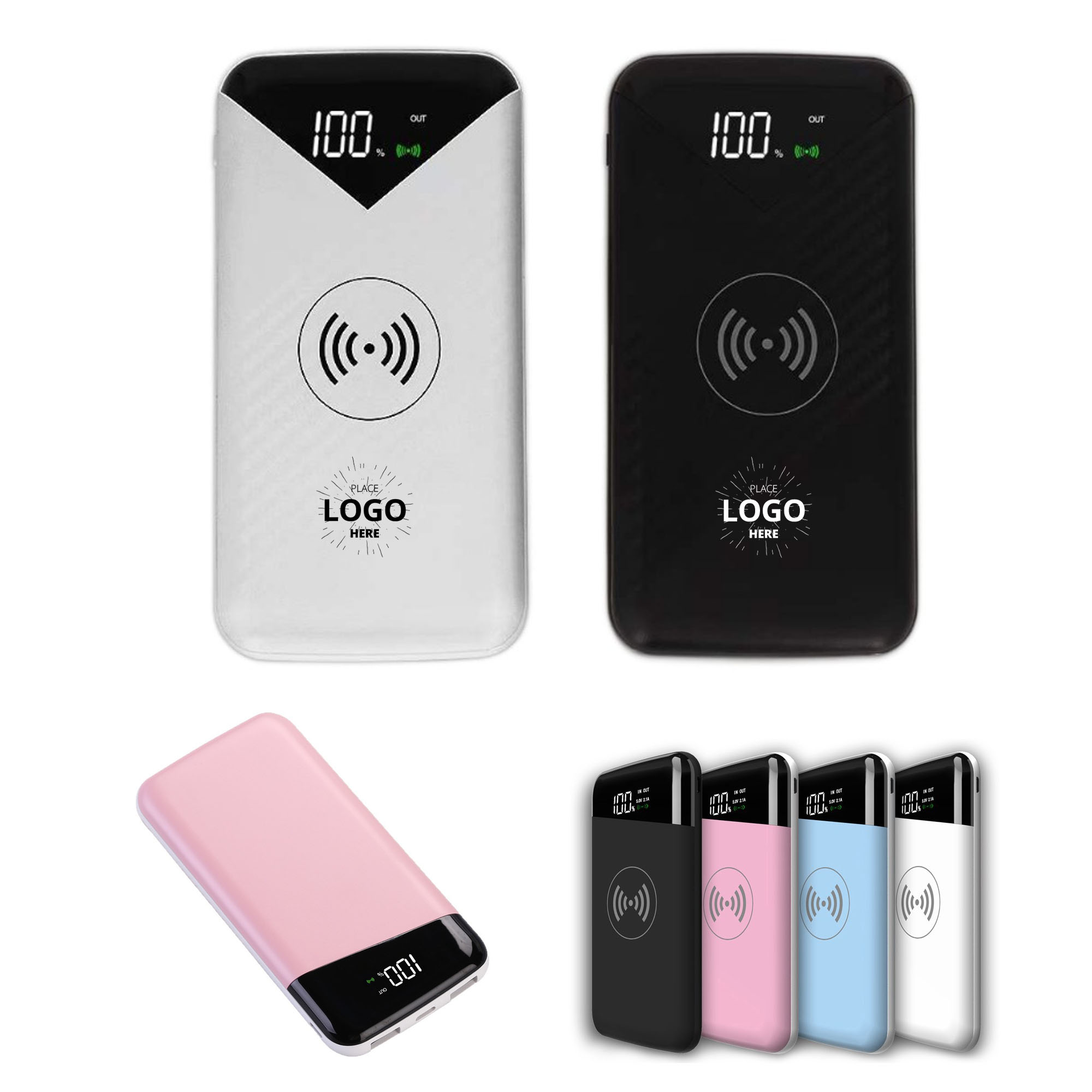 Portable USB & Wireless Wireless Charging Bank 3