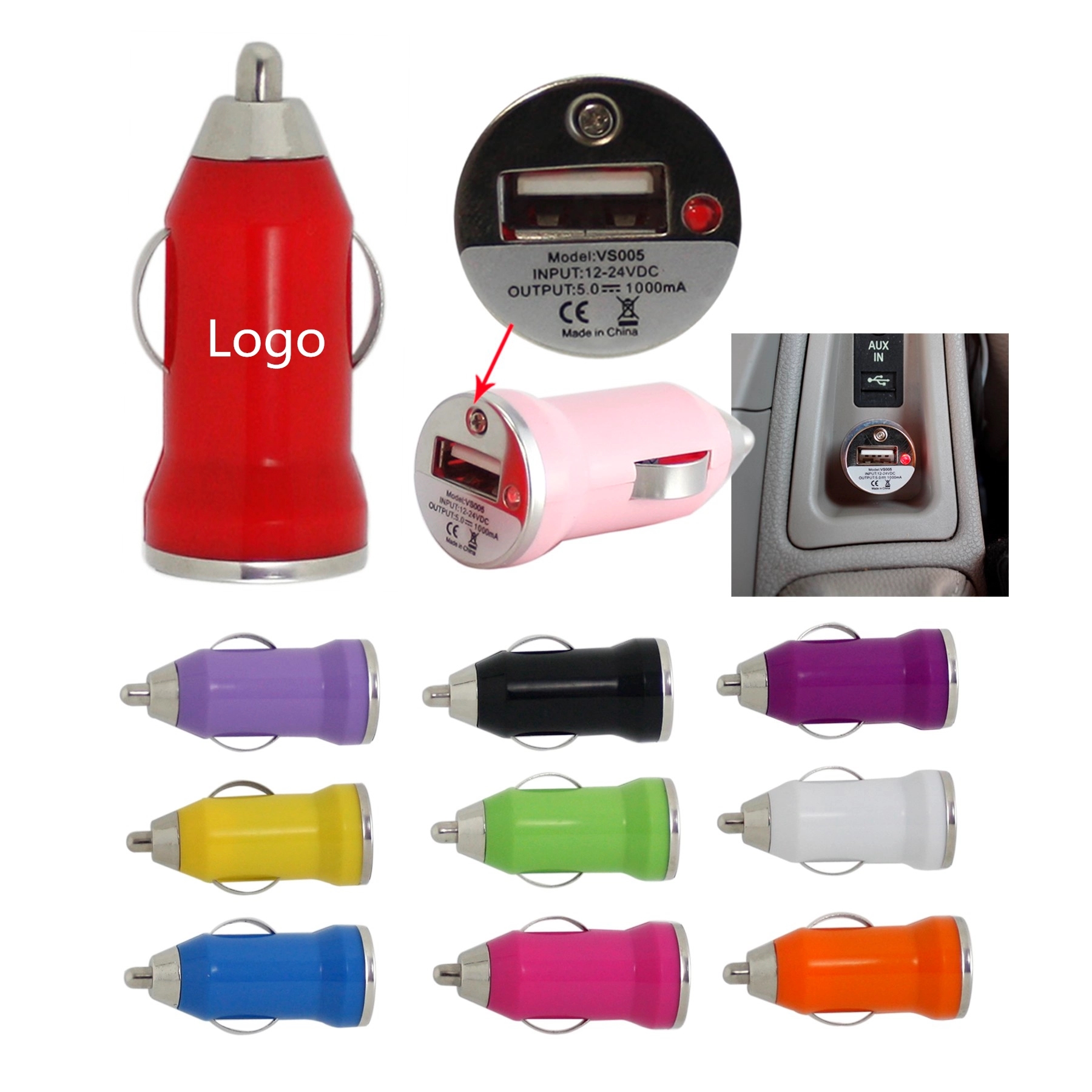 Single Port USB Car Charger 6
